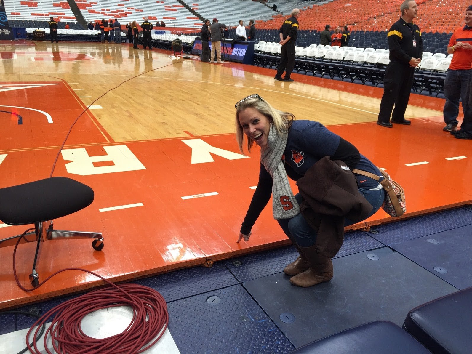 Kaylie O'Connor Real Estate CuseSuperFan Courtside